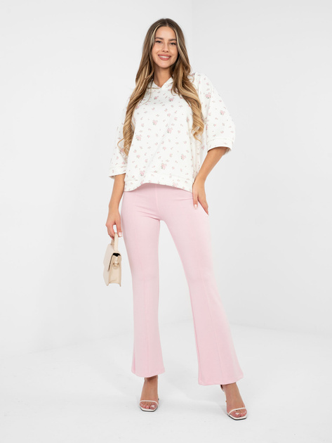 Ecru damska bluza z rękawem 3/4