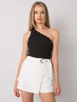 Ecru szorty damskie Fatema