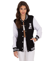 Hurt Czarna damska bluza bomber z kieszeniami 