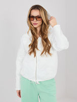 Ecru przejściowa kurtka z kieszeniami RUE PARIS 