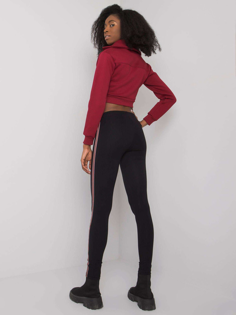 Czarne damskie legginsy z bawełny Jianna RUE PARIS