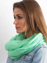 Jasnozielona chusta z metaliczną nicią