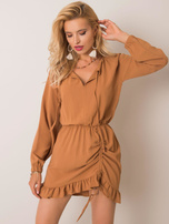 Jasnobrązowa sukienka Dreaming RUE PARIS