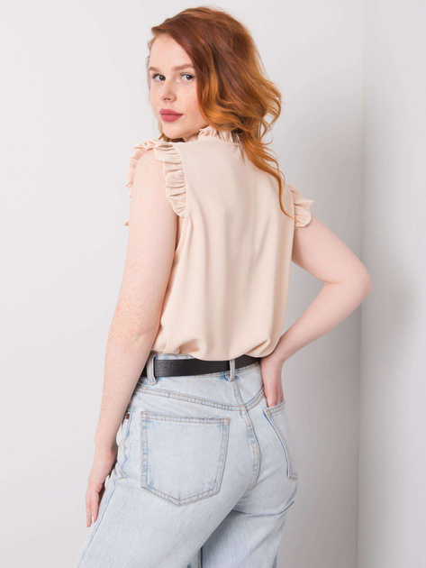 Jasnobeżowa bluzka wizytowa Eira OCH BELLA