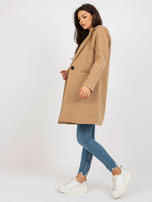 Hurt Camelowy klasyczny płaszcz z podszewką OCH BELLA