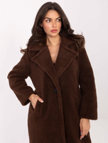 Brown warm coat sheep with pockets.