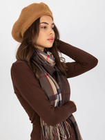 Hurtownia Camelowa damska czapka zimowa beret