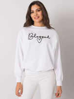 Biała bluza z napisem Ercolano RUE PARIS