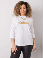 Biała bluzka bawełniana Alissa