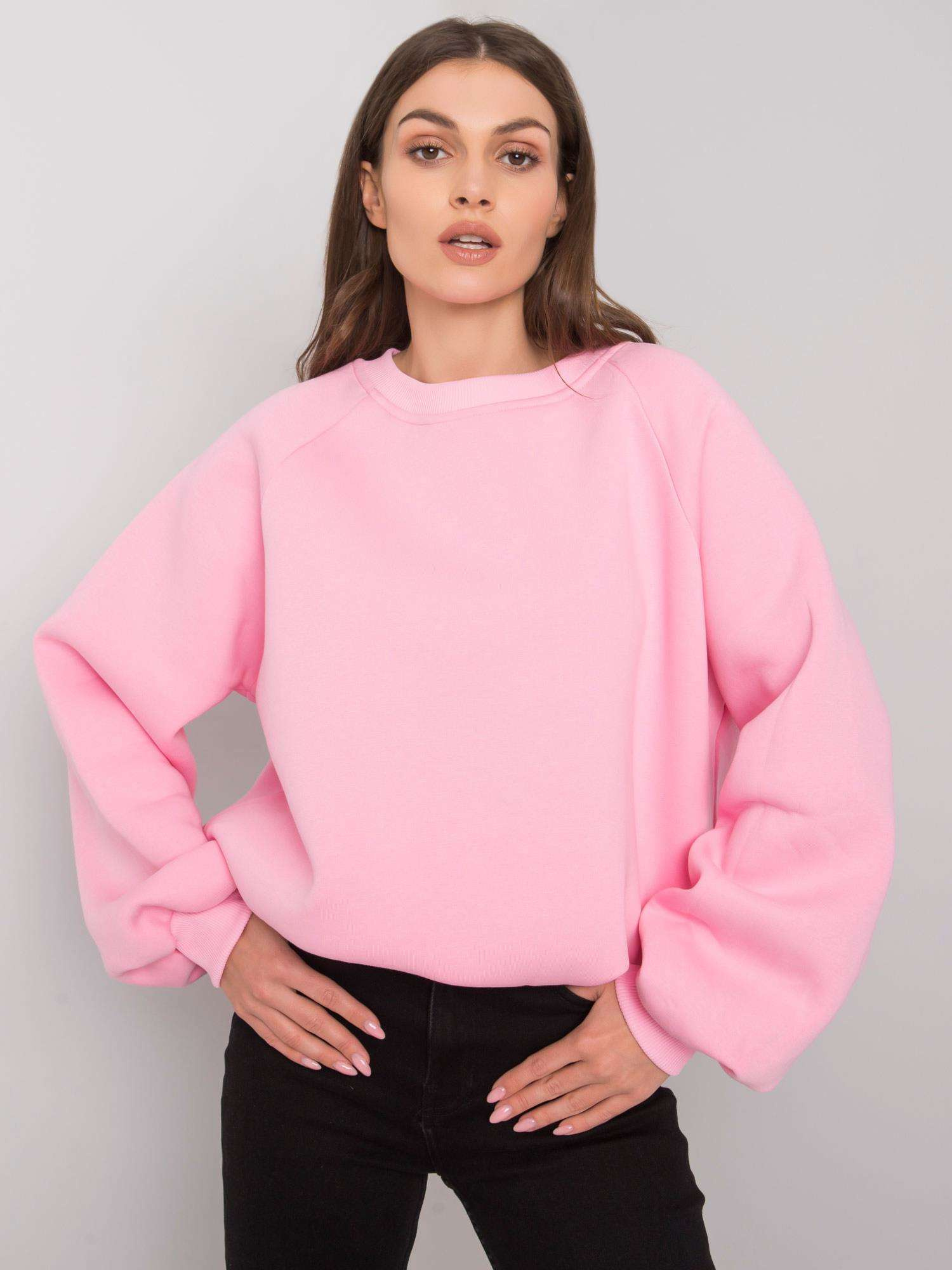 Różowa bluza bez kaptura Tashi RUE PARIS