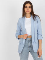 Hurt Jasnoniebieska damska marynarka bez zapięcia Adela