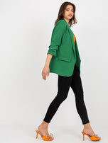 Hurt Dark green women's blazer with lining OCH BELLA.