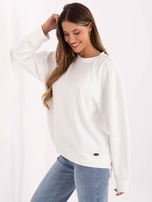 Ecru damska bluza z dłuższym tyłem