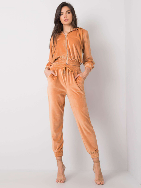 Camelowy komplet welurowy Maddalena