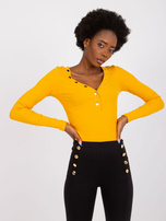 Jasnopomarańczowa bluzka w prążek Tracy RUE PARIS