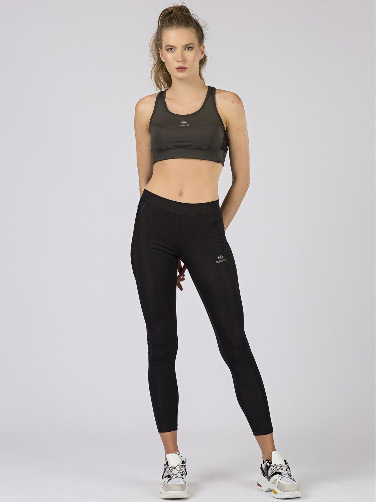 TOMMY LIFE Khaki Sporttop