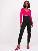 Czarne legginsy z wysokim stanem Severina RUE PARIS