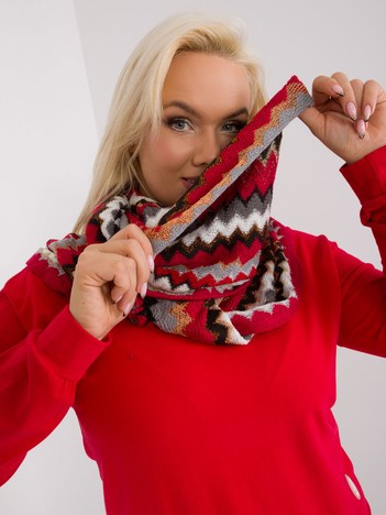 Wholesale Red Women's Patterned Scarf