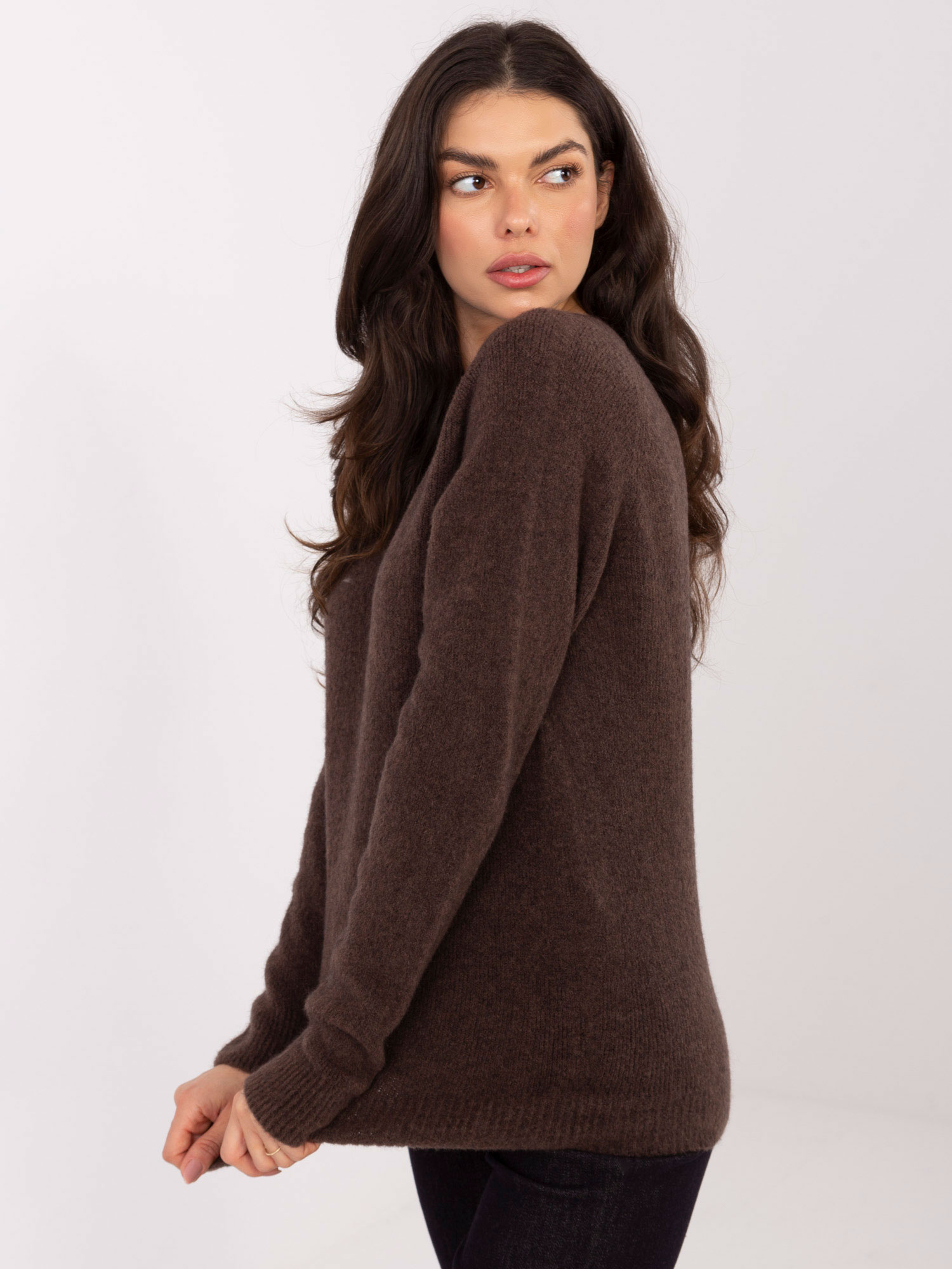 Sweter brązowy