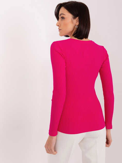 Hurt Fuksjowa bluzka z marszczeniem BASIC FEEL GOOD