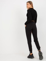 Hurt Czarne spodnie dresowe z zatrzaskami przy nogawce OCH BELLA