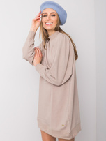 Beżowa sukienka Augusta NIE ZNASZ MNIE