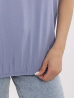 Szaro-niebieska damska bluzka na lato SUBLEVEL