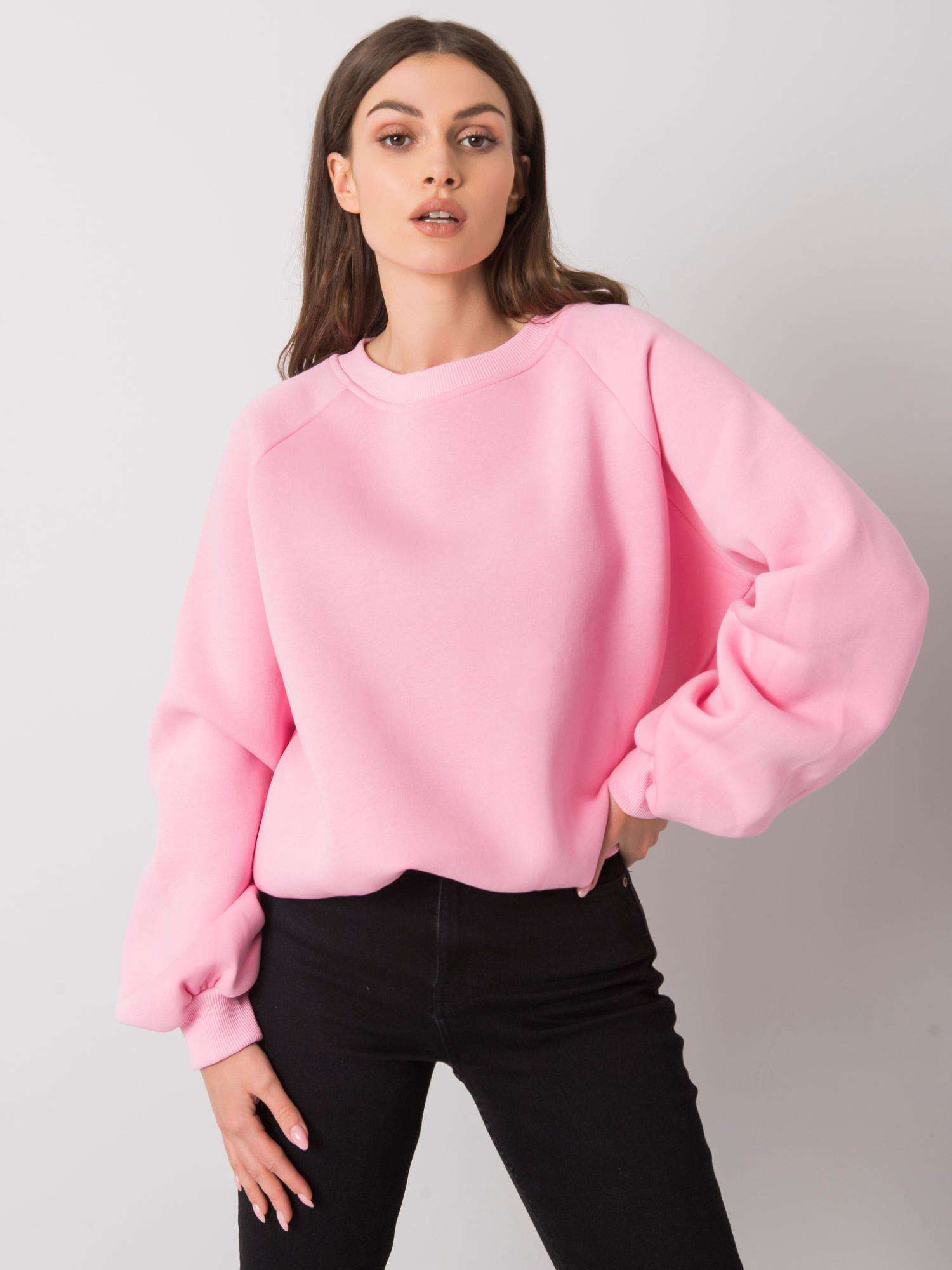 Różowa bluza bez kaptura Tashi RUE PARIS