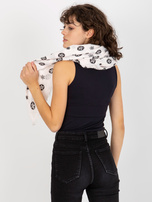 Hurtownia Jasnoróżowy damski szal z nadrukiem