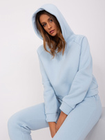 Hurtownia Jasnoniebieski dwuczęściowy komplet dresowy basic