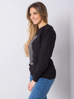 Black sweatshirt with Darla applique