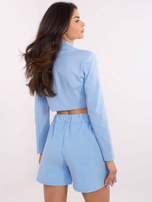 Hurt Jasnoniebieskie rozkloszowane spódnico-spodenki