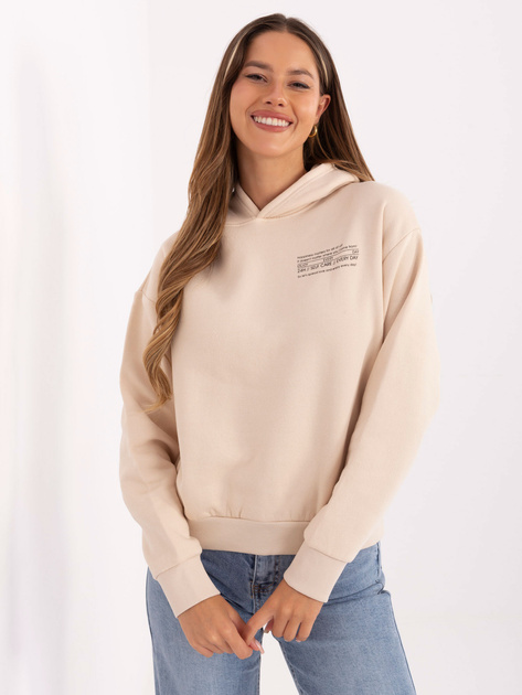 Jasnobeżowa damska bluza oversize SUBLEVEL