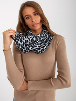 Hurtownia online Szary komin damski w panterkę