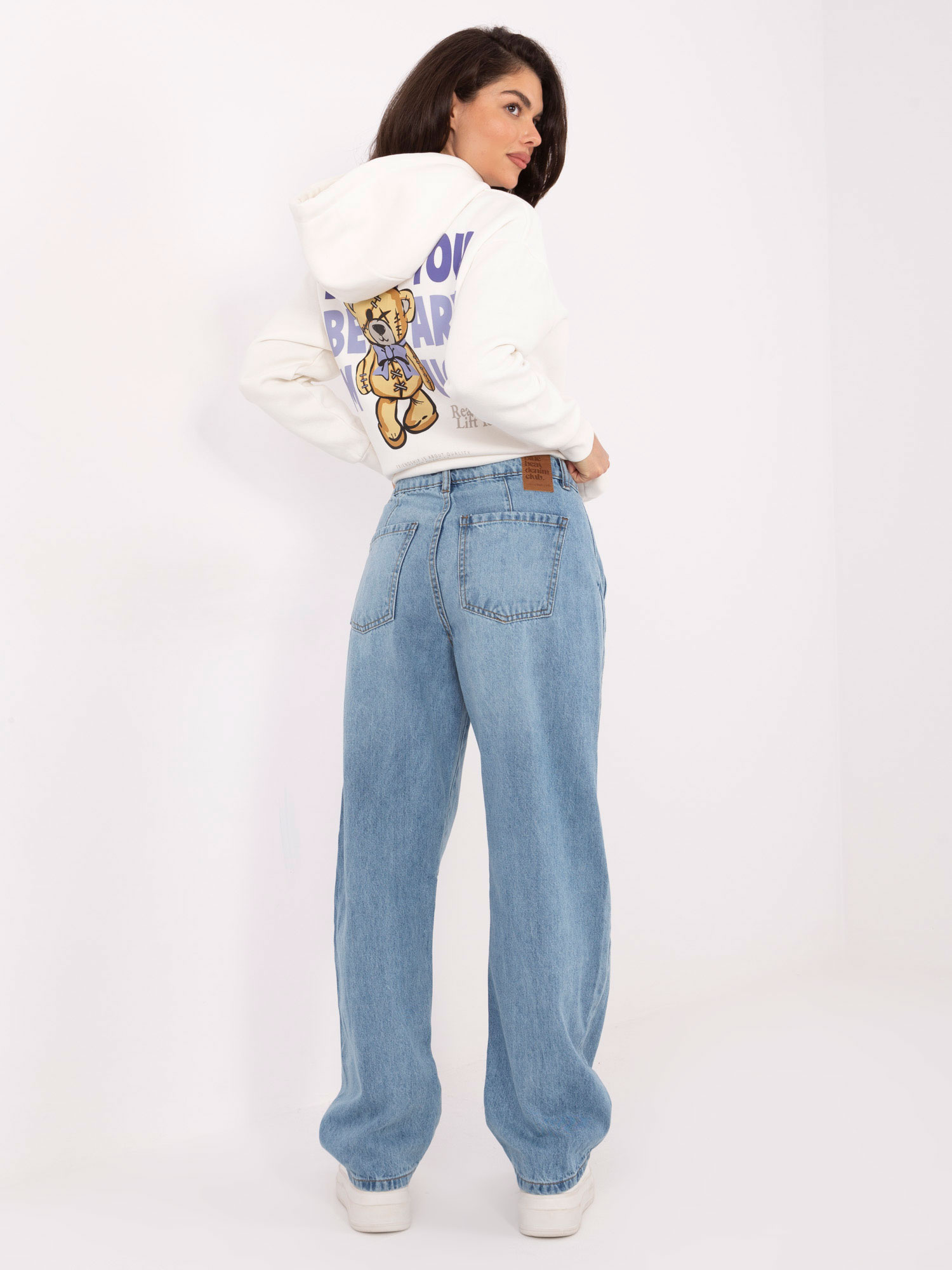 Helle blaue Balloon-Fit-Jeans SUBLEVEL.