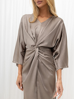 Fango kimono dress made of satin imitation RUE PARIS.