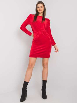 Ellara RUE PARIS red velour dress S