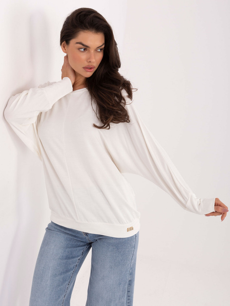 Ecru casualowa bluzka z modalu