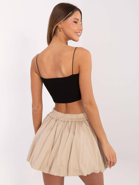 Hurt Czarny top basic na cienkich ramiączkach SUBLEVEL