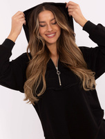 Hurt Czarny damski komplet basic z zamkiem na bluzie