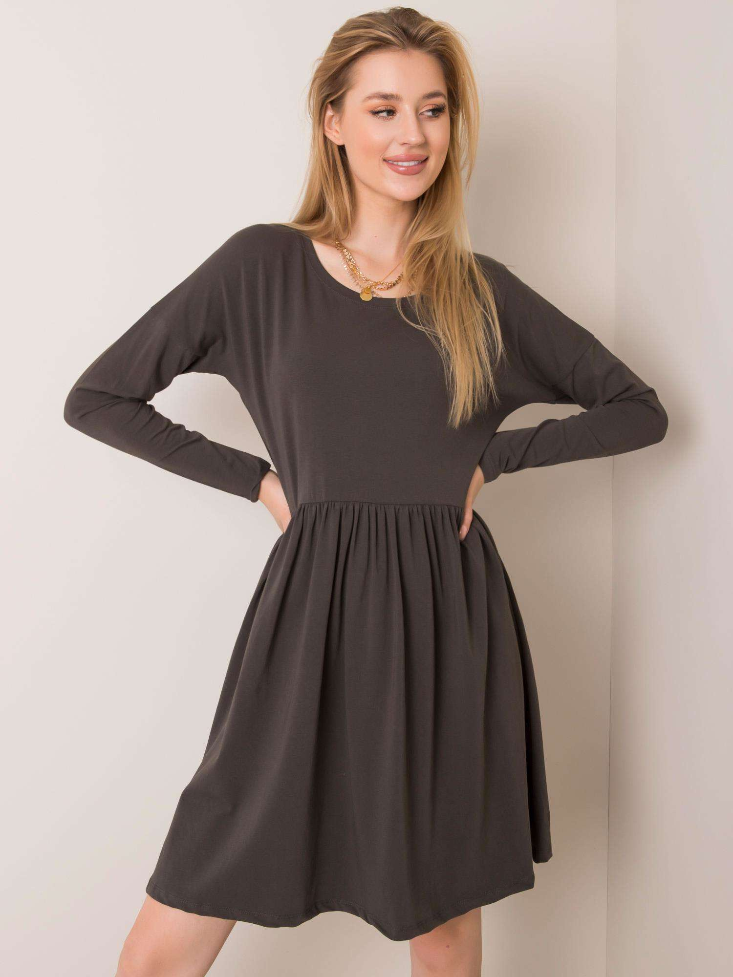 Khaki sukienka Vega RUE PARIS
