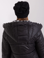 Hurt Czarna damska czapka dzianinowa