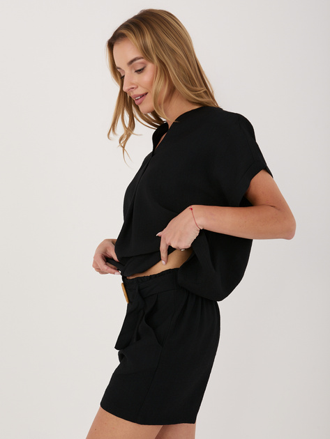 Czarne letnie szorty z kieszeniami SUBLEVEL