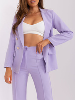 Hurt Jasnofioletowy komplet elegancki ze spodniami