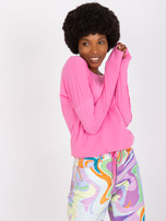 Różowa bluzka ze ściągaczem Carla