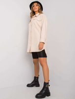 Beżowa długa koszula Edvina