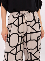 Beżowe letnie spodnie 7/8 SUBLEVEL