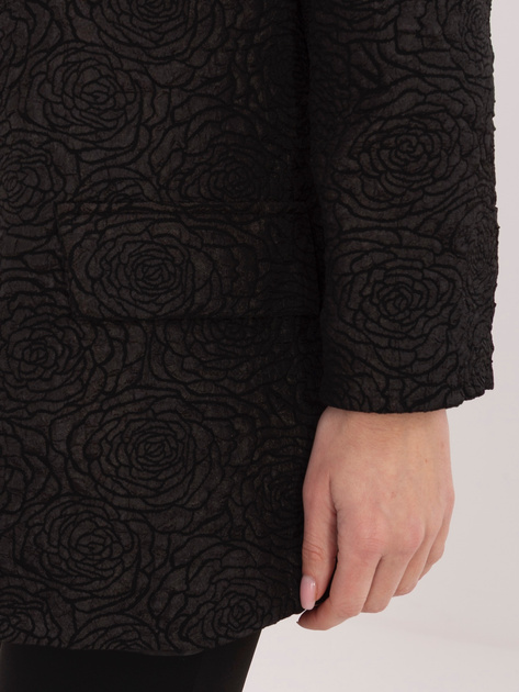 Czarna marynarka z fakturowej tkaniny RUE PARIS