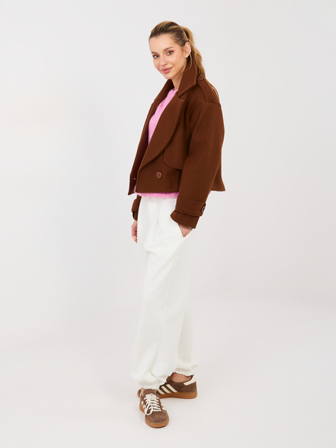 Ecru dresowe spodnie z kieszeniami