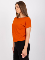 Ciemnopomarańczowy damski t-shirt Fire